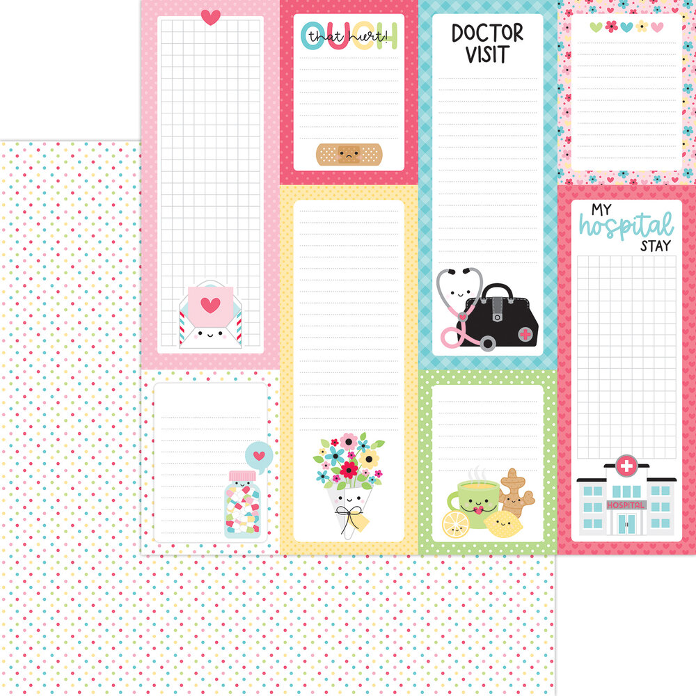 Doodlebug Design Happy Healing 12x12 Inch Paper Pack (8149) (DISCONTINUED)