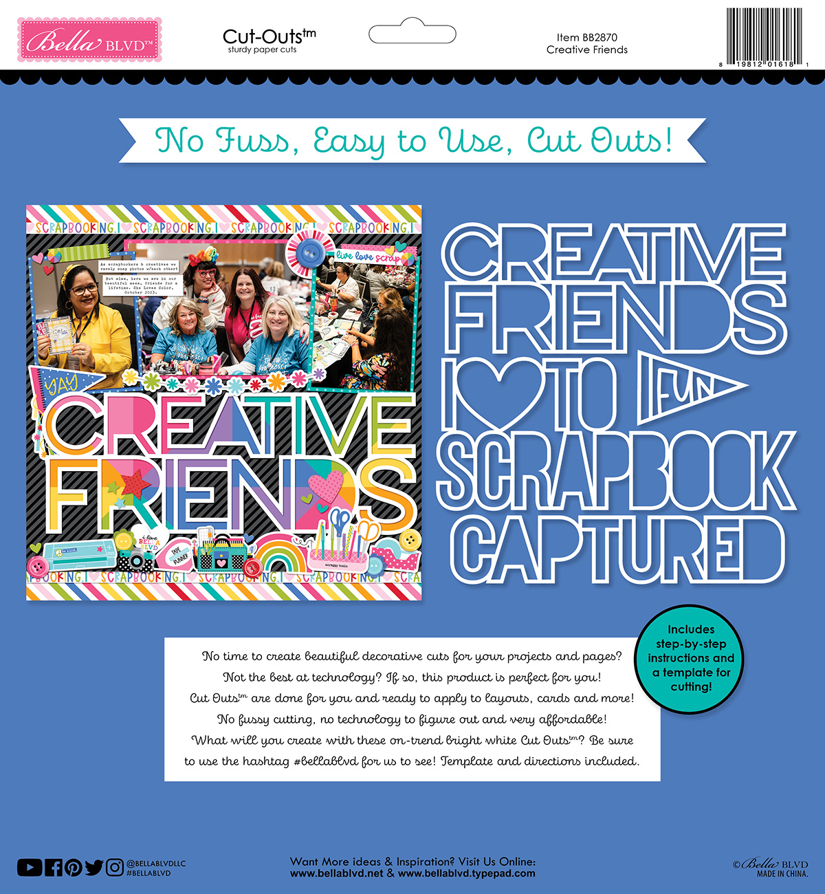 Creative Friends Cut Outs (BB2870) - Craftlines B.V.