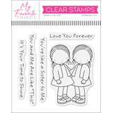 My Favorite Things Like a Sister Clear Stamps (PI-347) (DISCONTINUED)