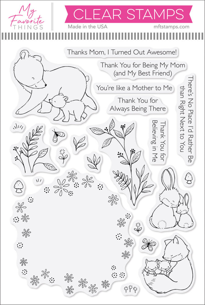 My Favorite Things Next to You Clear Stamps (SY-68)