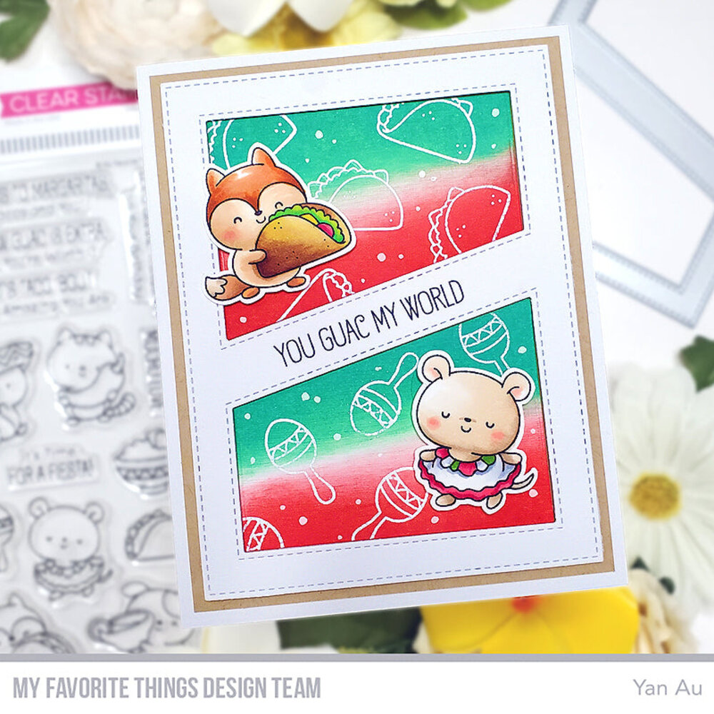 My Favorite Things Stitched Diagonal Center Strip Cover-Up Die-namics (MFT-2749)