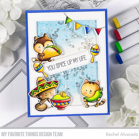 My Favorite Things Stitched Diagonal Center Strip Cover-Up Die-namics (MFT-2749) (DISCONTINUED)