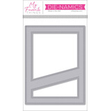 My Favorite Things Stitched Diagonal High/Low Strip Cover-Up Die-namics (MFT-2750) (DISCONTINUED)