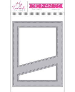 My Favorite Things Stitched Diagonal High/Low Strip Cover-Up Die-namics (MFT-2750) (DISCONTINUED)
