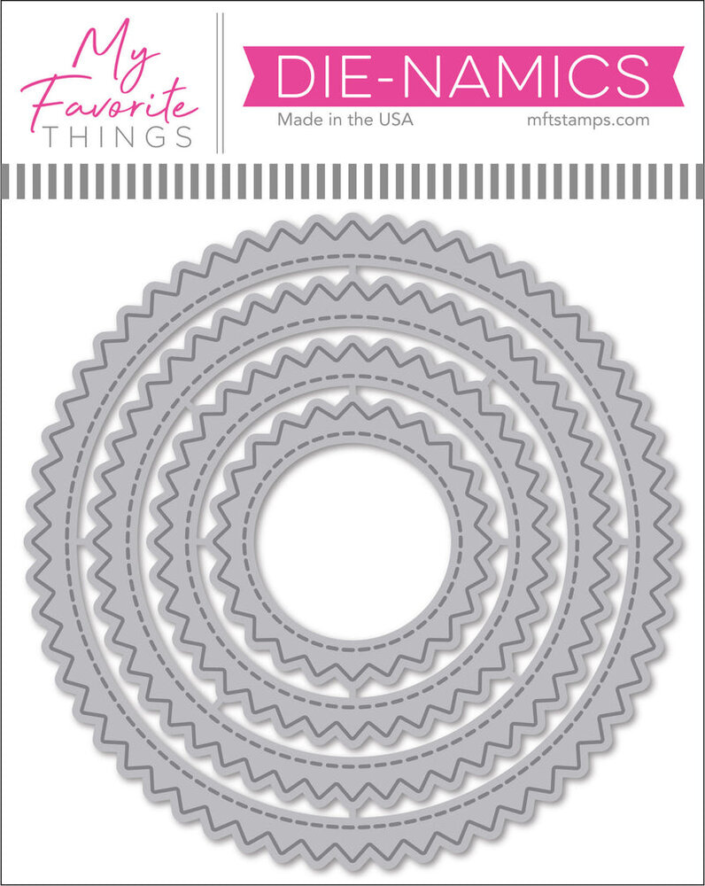 My Favorite Things Stitched Pinking Edge Circle STAX Die-namics (MFT-2788) (DISCONTINUED)