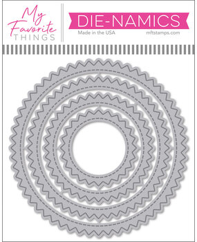 My Favorite Things Stitched Pinking Edge Circle STAX Die-namics (MFT-2788) (DISCONTINUED)