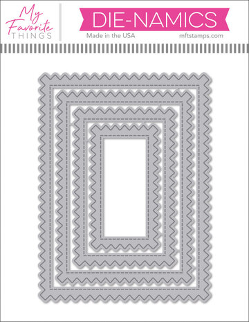 My Favorite Things Stitched Pinking Edge Rectangle STAX Die-namics (MFT-2783) (DISCONTINUED)