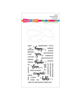 Stampendous All the Sentiments Clear Stamp & Die Set (SDS-190) (OUTLET)