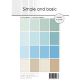 Simple and Basic Summer Breeze A5 Solid Papers (SBP961)