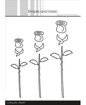 Simple and Basic Set of 3 Roses Dies (SBD449) (DISCONTINUED)