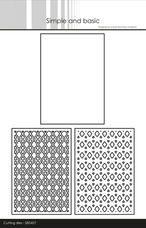 Simple and Basic Layered Geometric Pattern A7 Dies (SBD427) (DISCONTINUED)