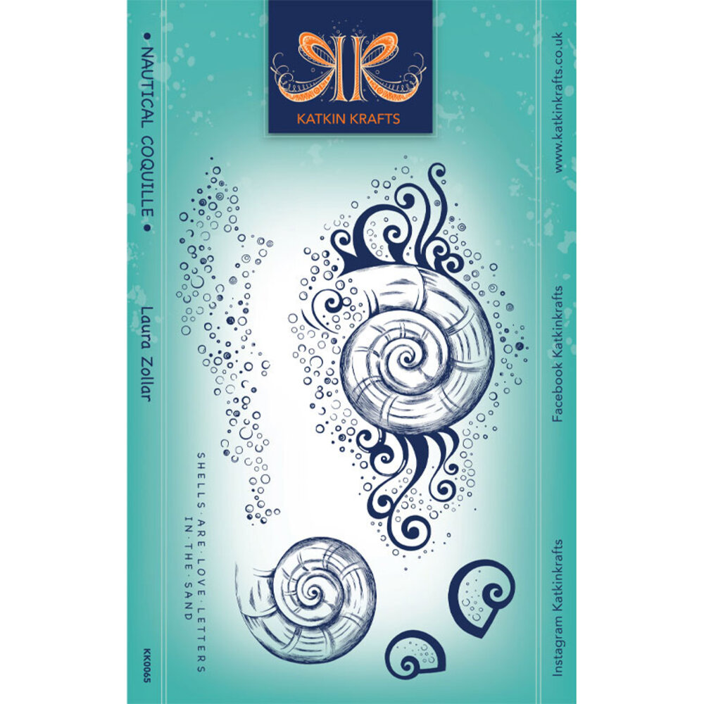 Katkin Krafts Nautical Coquille A5 Clear Stamp Set (KK0065) (OUTLET)