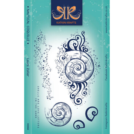 Katkin Krafts Nautical Coquille A5 Clear Stamp Set (KK0065) (OUTLET)