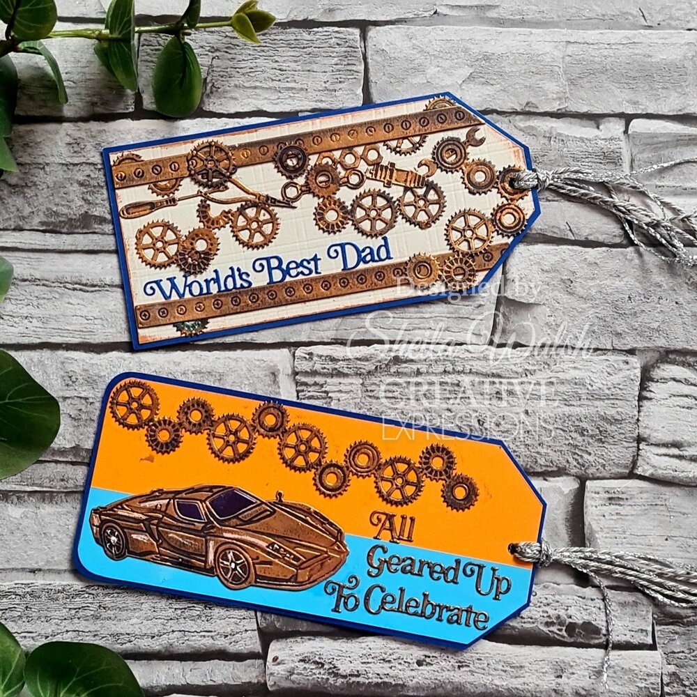 Creative Expressions Sue Wilson Craft Die Mini Shadowed Sentiments World's Best Dad (CEDSS046) (OUTLET)