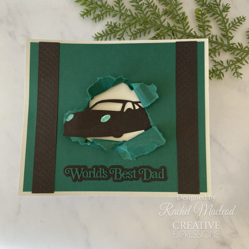 Creative Expressions Sue Wilson Craft Die Mini Shadowed Sentiments World's Best Dad (CEDSS046) (OUTLET)