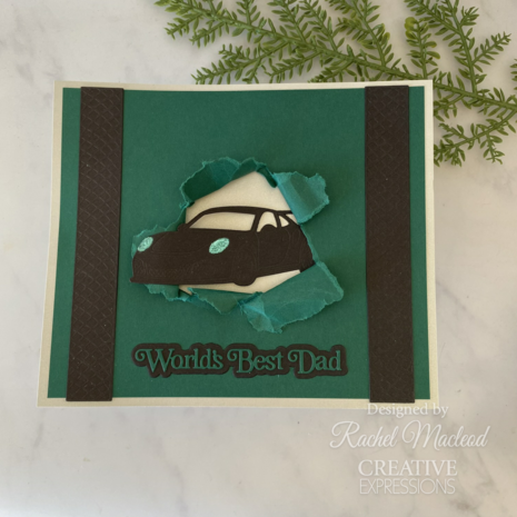 Creative Expressions Sue Wilson Craft Die Mini Shadowed Sentiments World's Best Dad (CEDSS046) (OUTLET)