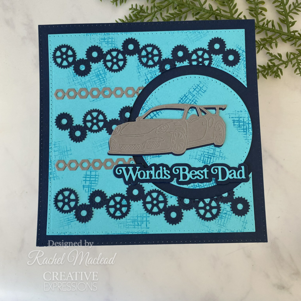 Creative Expressions Sue Wilson Craft Die Mini Shadowed Sentiments World's Best Dad (CEDSS046) (OUTLET)