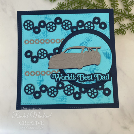 Creative Expressions Sue Wilson Craft Die Mini Shadowed Sentiments World's Best Dad (CEDSS046) (OUTLET)