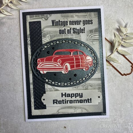 Creative Expressions Clear Stamp A5 Vintage Cars (CEC1087) (OUTLET) Creative Expressions Clear Stamp A5 Vintage Cars (CEC1087) (OUTLET)