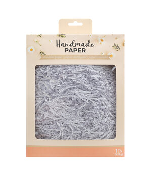 American Crafts Handmade Paper Shredded Paper White 1lb (34017584) (OUTLET)
