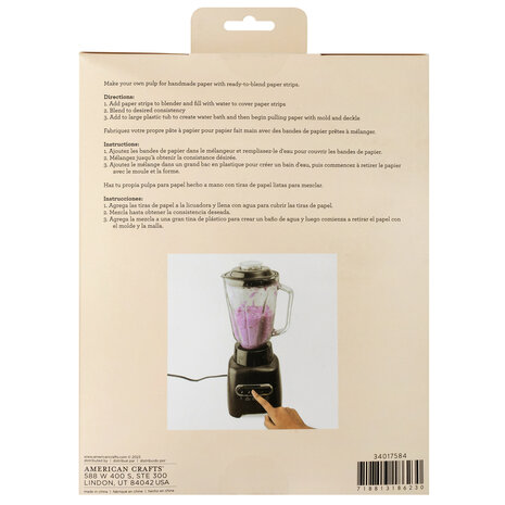 American Crafts Handmade Paper Shredded Paper White 1lb (34017584) (OUTLET)