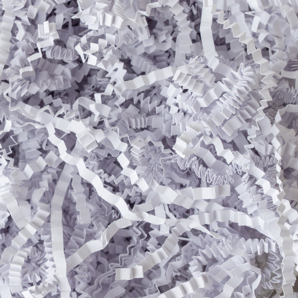 American Crafts Handmade Paper Shredded Paper White 1lb (34017584) (OUTLET)