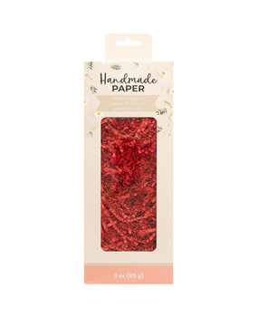 American Crafts Handmade Paper Shredded Paper Red 1lb (34017594) (OUTLET)