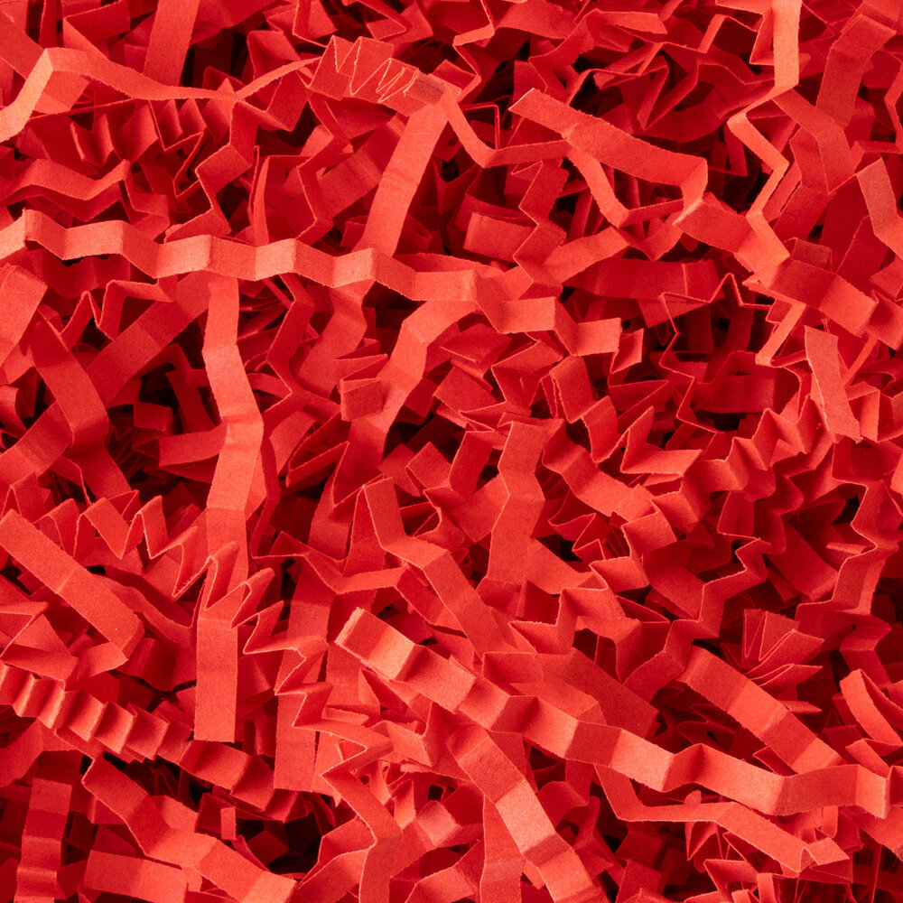 American Crafts Handmade Paper Shredded Paper Red 1lb (34017594) (OUTLET)