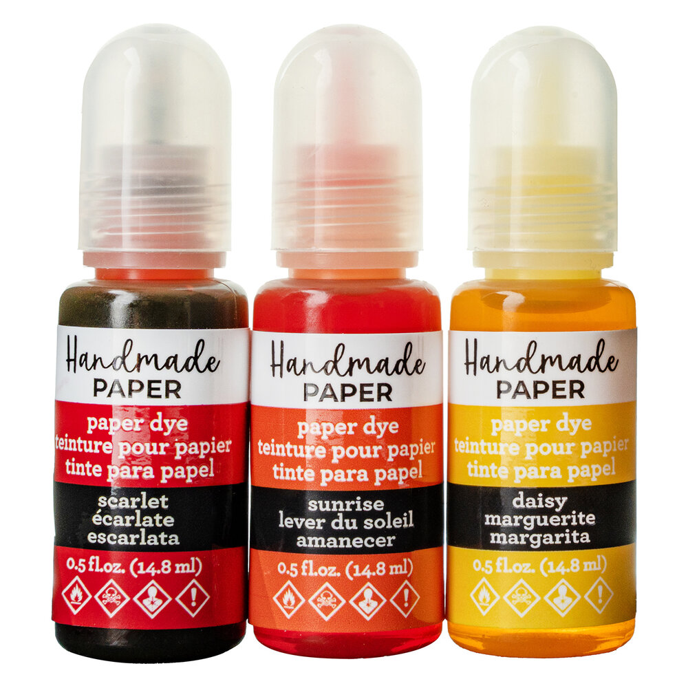 American Crafts Handmade Paper Dyes Reds (3x5oz) (34030775) (OUTLET)