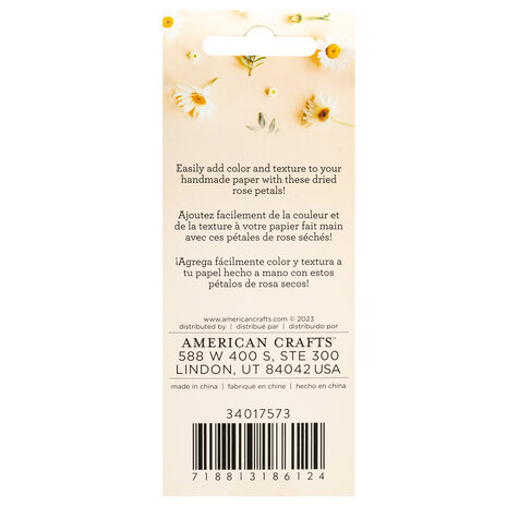 American Crafts Handmade Paper Mix-In Rose Petals 0.35oz (34017573) (OUTLET)