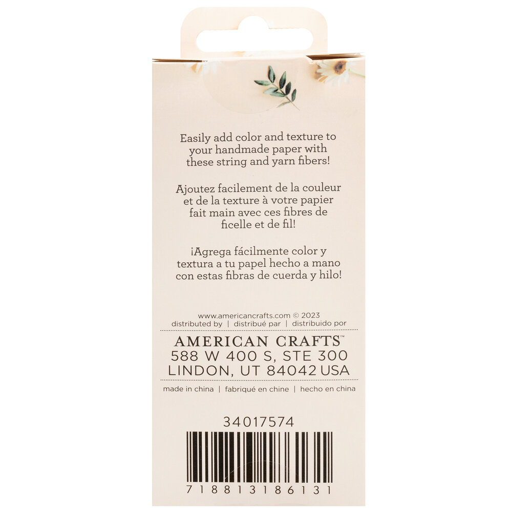 American Crafts Handmade Paper Mix-In String 1.25oz (34017574) (OUTLET)