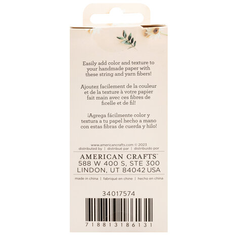 American Crafts Handmade Paper Mix-In String 1.25oz (34017574) (OUTLET)