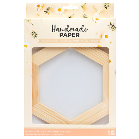 American Crafts Handmade Paper Mould and Deckle Kit Hexagon (34030783) (OUTLET)