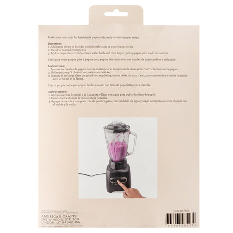 American Crafts Handmade Paper Shredded Paper Black 1lb (34030780) (OUTLET)