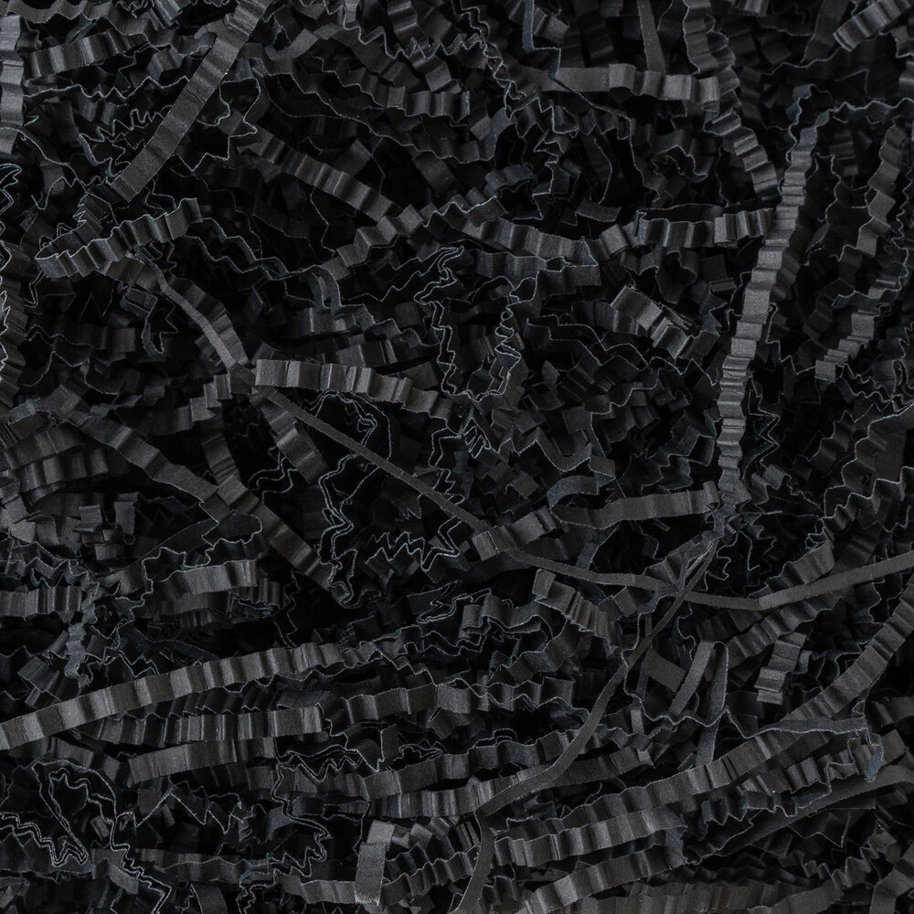 American Crafts Handmade Paper Shredded Paper Black 1lb (34030780) (OUTLET)