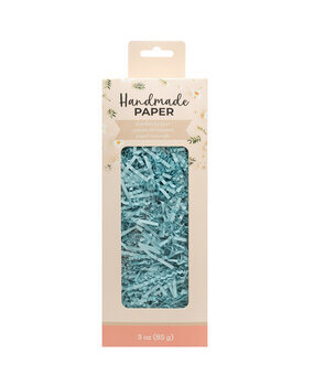 American Crafts Handmade Paper Shredded Paper Blue 1lb (34017591) (OUTLET)
