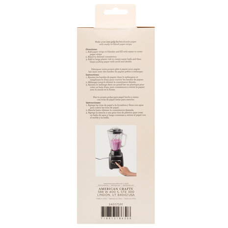 American Crafts Handmade Paper Shredded Paper Blue 1lb (34017591) (OUTLET)