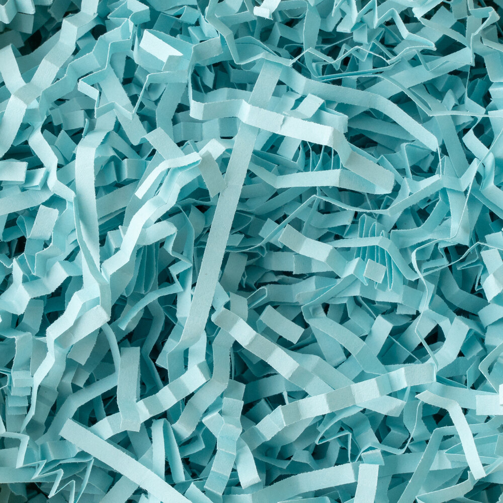 American Crafts Handmade Paper Shredded Paper Blue 1lb (34017591) (OUTLET)
