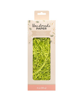American Crafts Handmade Paper Shredded Paper Green 1lb (34017592) (OUTLET)