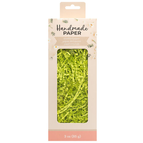 American Crafts Handmade Paper Shredded Paper Green 1lb (34017592) (OUTLET)