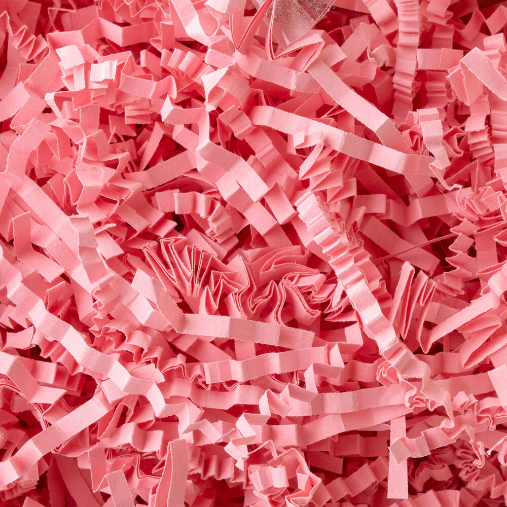 American Crafts Handmade Paper Shredded Paper Pink 1lb (34017639) (OUTLET)