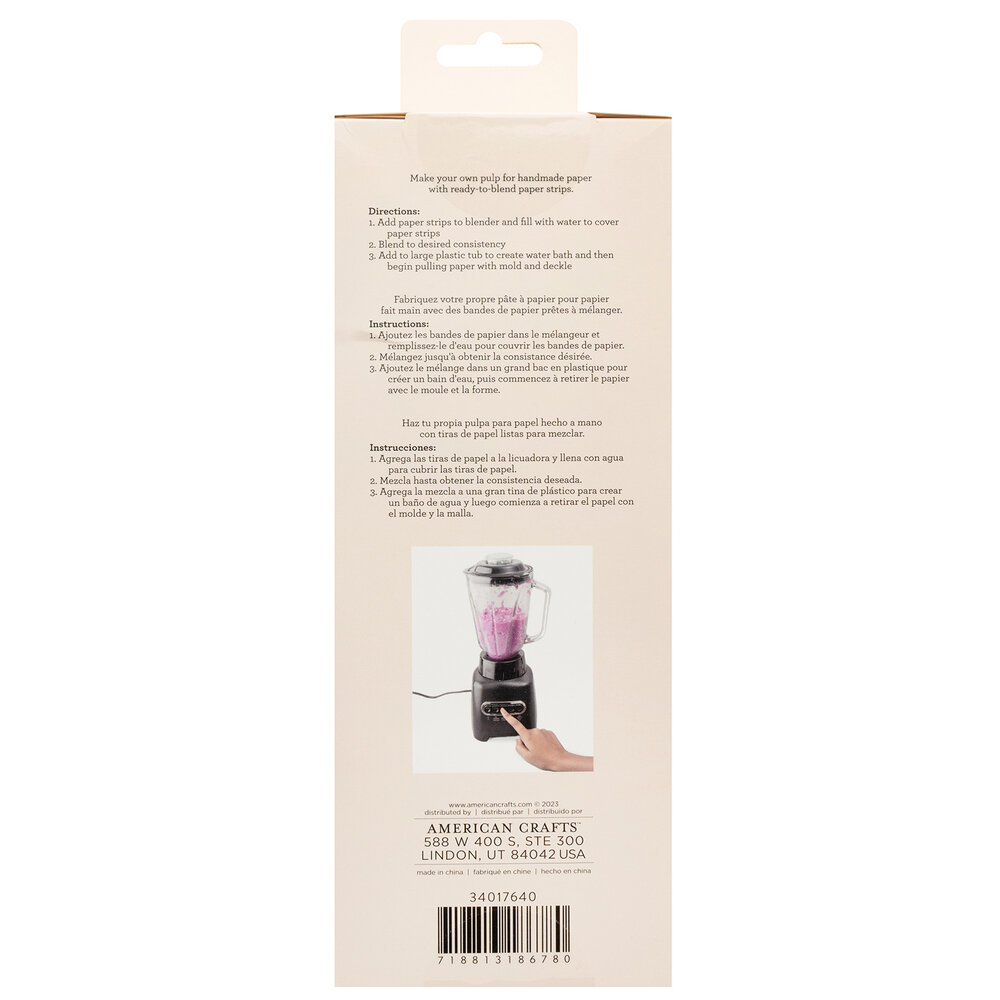 American Crafts Handmade Paper Shredded Paper Rainbow 1lb (34017640) (OUTLET)