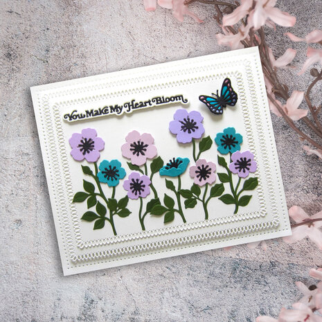 Creative Expressions Sue Wilson Craft Die Mini Shadowed Sentiments You Make My Heart Bloom (CEDSS049) (OUTLET)