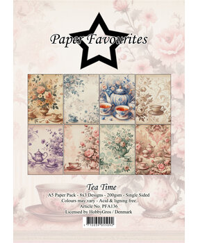 Paper Favourites Tea Time A5 Paper Pack (PFA136) (OUTLET)