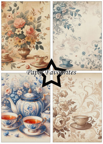 Paper Favourites Tea Time A5 Paper Pack (PFA136) (OUTLET)