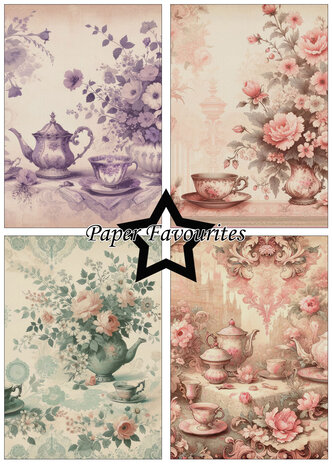 Paper Favourites Tea Time A5 Paper Pack (PFA136) (OUTLET)