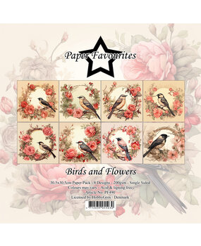 Paper Favourites Birds and Flowers 12x12 Inch Paper Pack (PF490) (DISCONTINUED)