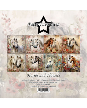 Paper Favourites Horses and Flowers 12x12 Inch Paper Pack (PF489) (DISCONTINUED)