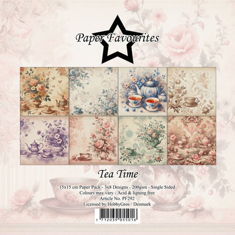Paper Favourites Tea Time 6x6 Inch Paper Pack (PF292) (DISCONTINUED)
