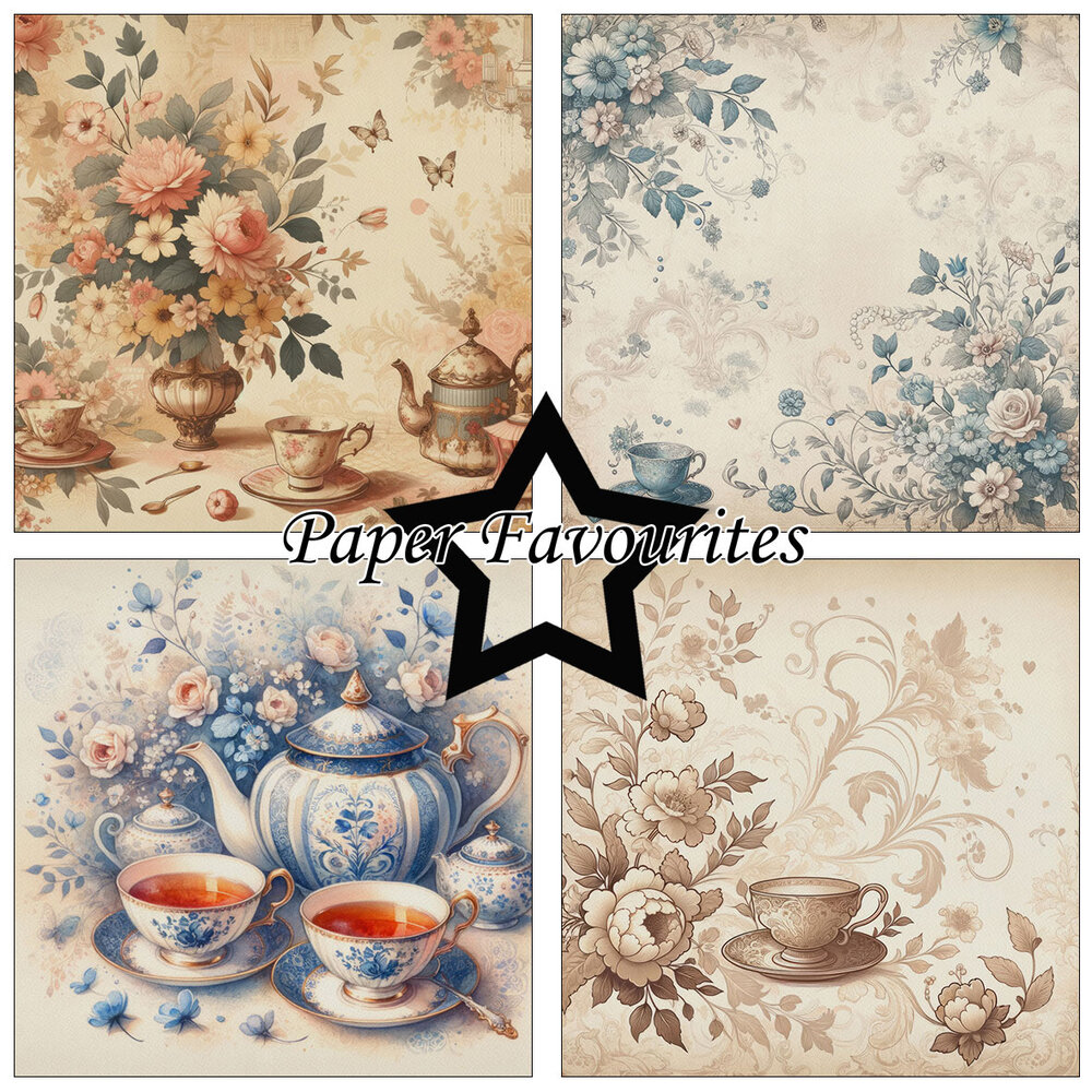Paper Favourites Tea Time 6x6 Inch Paper Pack (PF292) (DISCONTINUED)